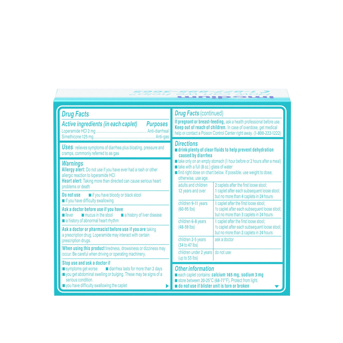 Imodium Multi-Symptom Relief Caplets with Loperamide Hydrochloride & Simethicone, Anti-Diarrheal Medicine for Treatment of Diarrhea, Gas, Bloating, Cramps & Pressure, Traveler's Diarrhea, 24 ct Imodium buy supplements Au
