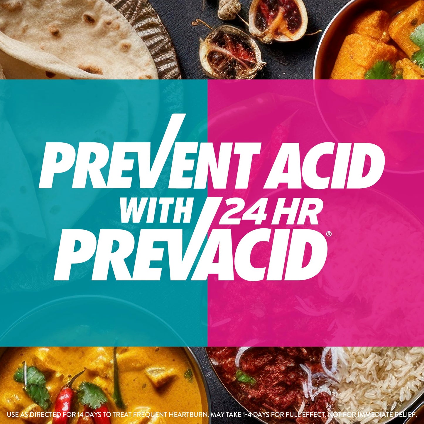 Prevacid 24HR Lansoprazole Capsules, 15 mg Acid Reducer, Delayed-Release PPI for Frequent Heartburn Relief, 42 Count
