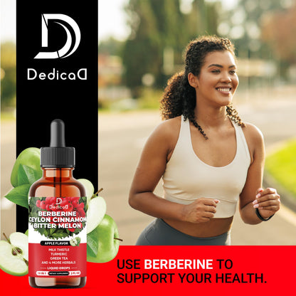 DEDICAD 10in1 Berberine HCl Drops - Liposomal Berberine Liquid - Activator Berberine with Ceylon Cinnamon, Bitter Melon, and 7 More - 60ml DEDICAD buy supplements Au