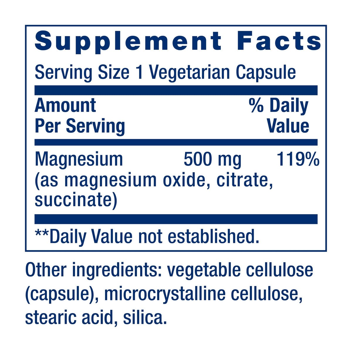 Life Extension Magnesium Caps, 500 mg, Magnesium Oxide, Citrate, and Succinate, Heart Health, Healthy Bones, Metabolism Support, 100 Vegetarian Capsules Life Extension buy supplements Au