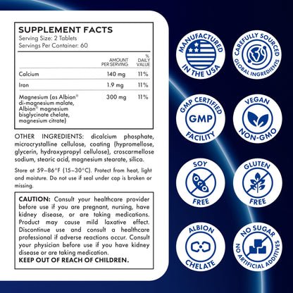 ILIVA Magnesium Glycinate 400mg -Triple Magnesium Complex (Glycinate+Malate+Citrate) - Chelated High Absorption Tablets for Sleep Support, Muscle Recovery, Bone Health, Energy&Calm - Vegan,120 Count ILIVA buy supplements Au