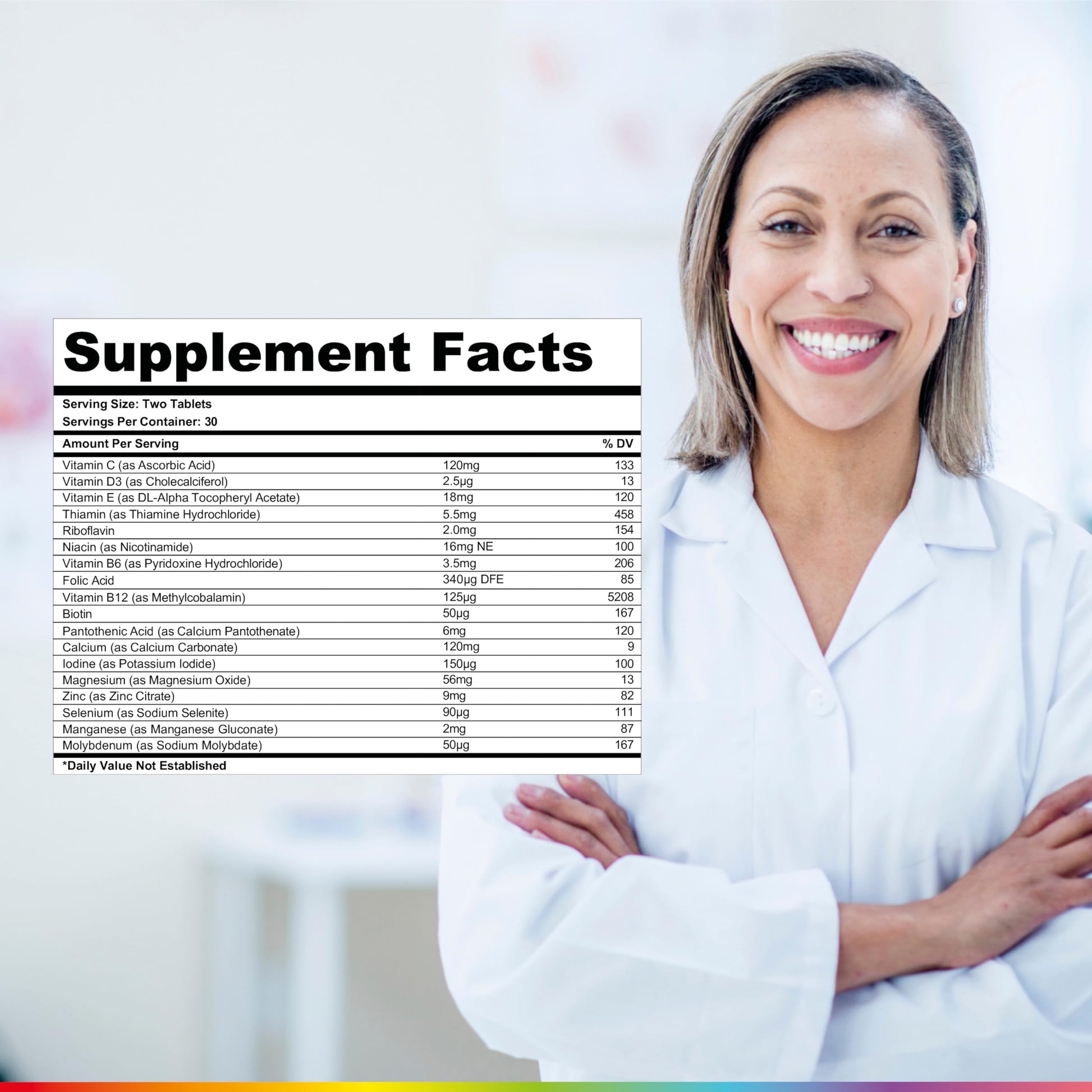 Health & Her Multivitamin for Women Taking Menopause Hormone Therapy (MHT/HRT) - Supplements for Women - Nutrition and Wellbeing Support - 1 Month Supply, 60 Tablets - Vegan & Gluten Free Health and Her buy supplements Au