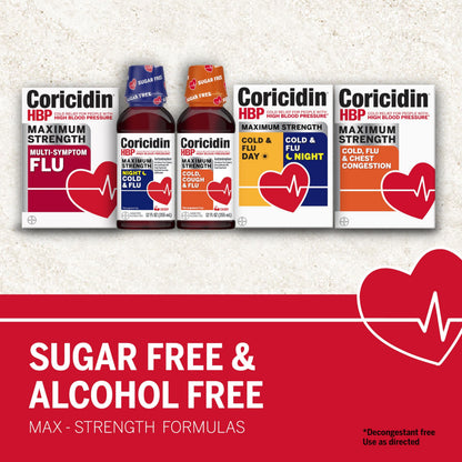 Coricidin HBP Decongestant-Free Cough and Cold Medicine - Specially Designed Relief for High Blood Pressure, Cough, Runny Nose, Sneezing and Cold Symptoms (16 Count) Coricidin HBP buy supplements Au