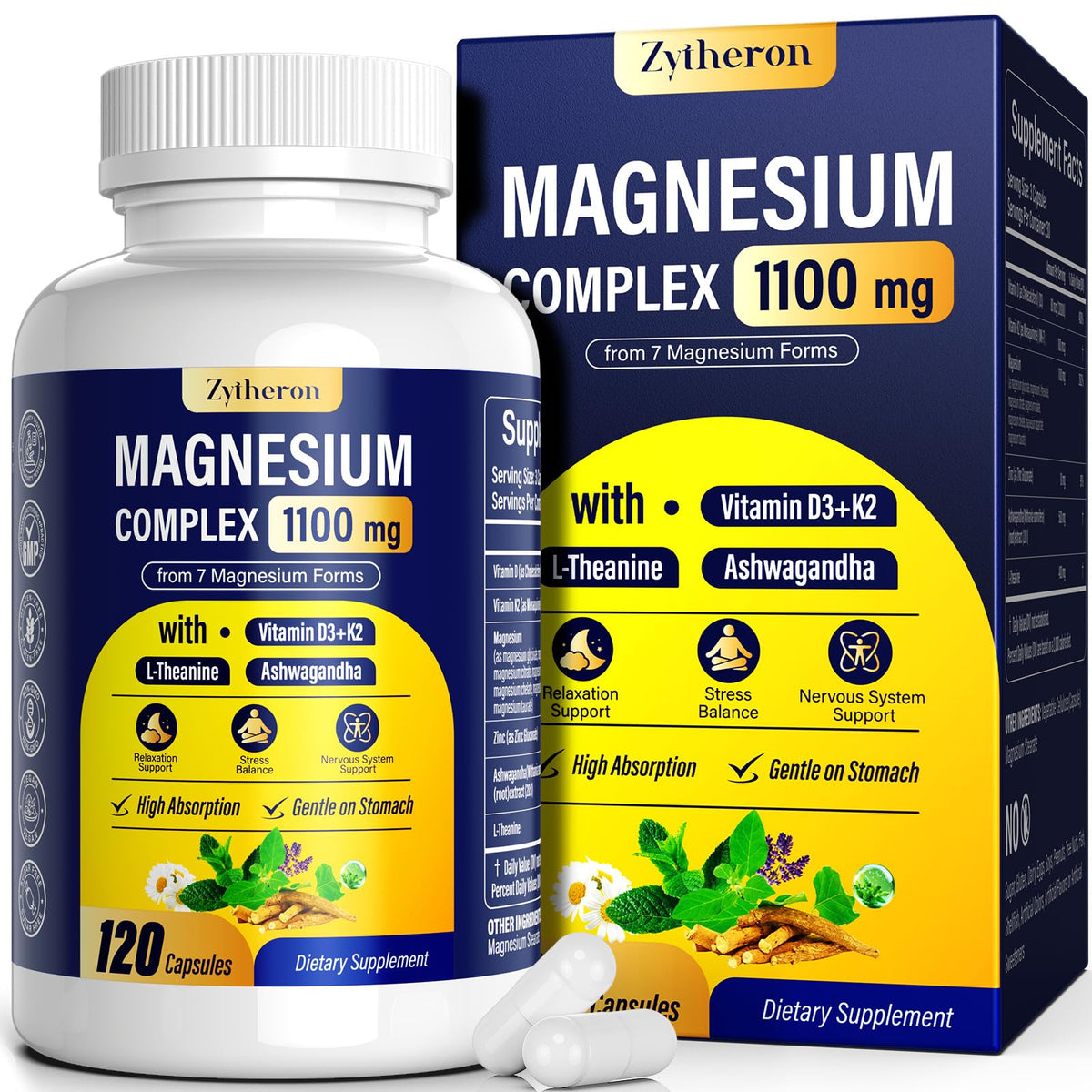 Zytheron Magnesium Complex supplement bottle and packaging on a white background