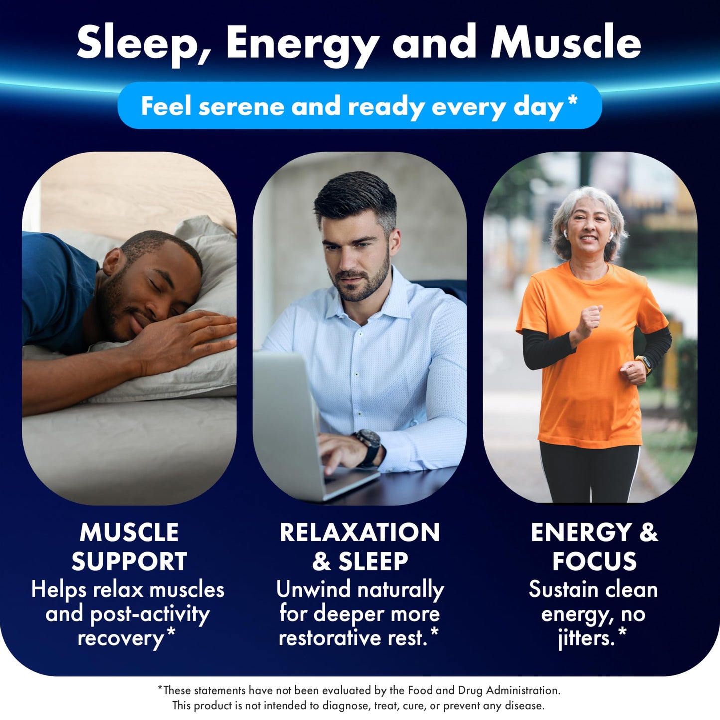 ILIVA Magnesium Glycinate 400mg -Triple Magnesium Complex (Glycinate+Malate+Citrate) - Chelated High Absorption Tablets for Sleep Support, Muscle Recovery, Bone Health, Energy&Calm - Vegan,120 Count ILIVA buy supplements Au