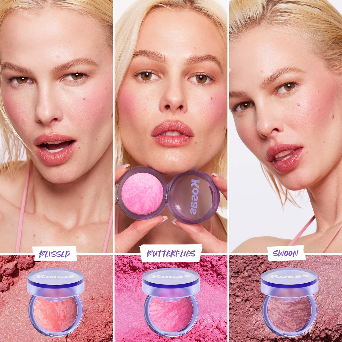 Kosas Blush is Life –Talc-Free Dimensional Blush Baked with Squalane & Hyaluronic Acid – Long Wear, Safe for Sensitive Skin - Swoon Kosas buy supplements Au