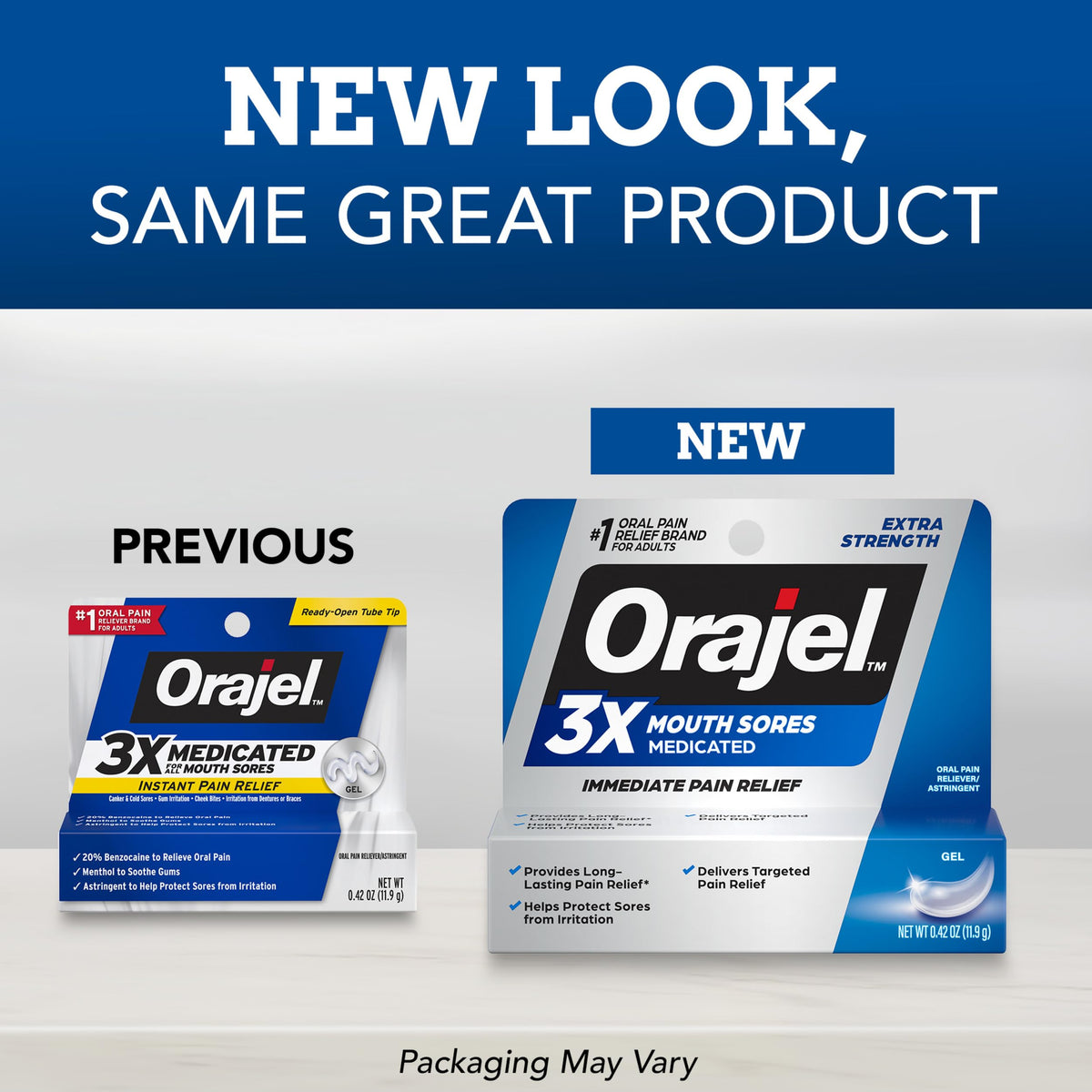 Orajel 3X for Mouth Sores: Maximum Strength Gel Tube 0.42oz- from #1 Oral Pain Relief Brand Orajel buy supplements Au
