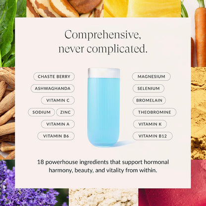 BEAM Glow & Kids Wellness Bundle, Hormone Support for Women with Inositol & Ashwagandha, Superfood Powder with Fruits & Veggies for Kids' Growth & Immune Health