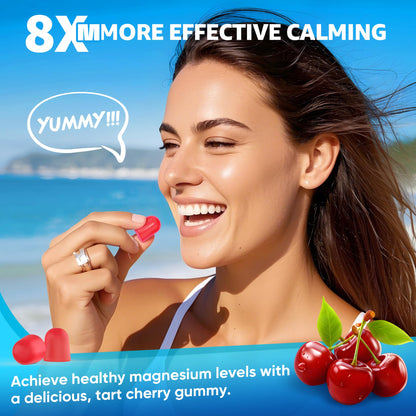 Magnesium Complex Gummies 400mg | as 8 Forms of Magnesium Glycinate, Malate, Citrate, Taurate, Oxide & More | w/Ashwagandha Extract, D3 & B12 Supports for Calm, Zzz, Mood, Muscle Cramp - Vegan 120Cts EnvyCure buy supplements Au