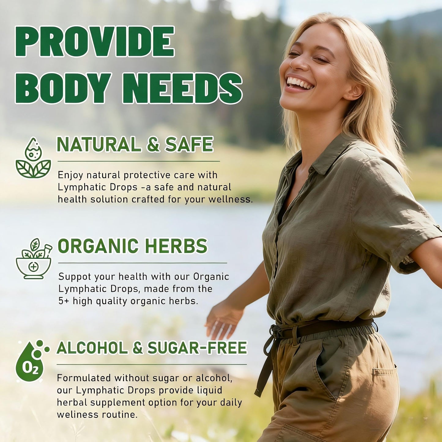 Wacipek Organic Lymphatic Drainage Drops, Lymphatic Drainage Supplement for Healthy Lymph Circulation, Reduce Bloating & Support Detox, Alcohol-Free Liquid Blend, 2 Fl Oz(60ml) Wacipek buy supplements Au