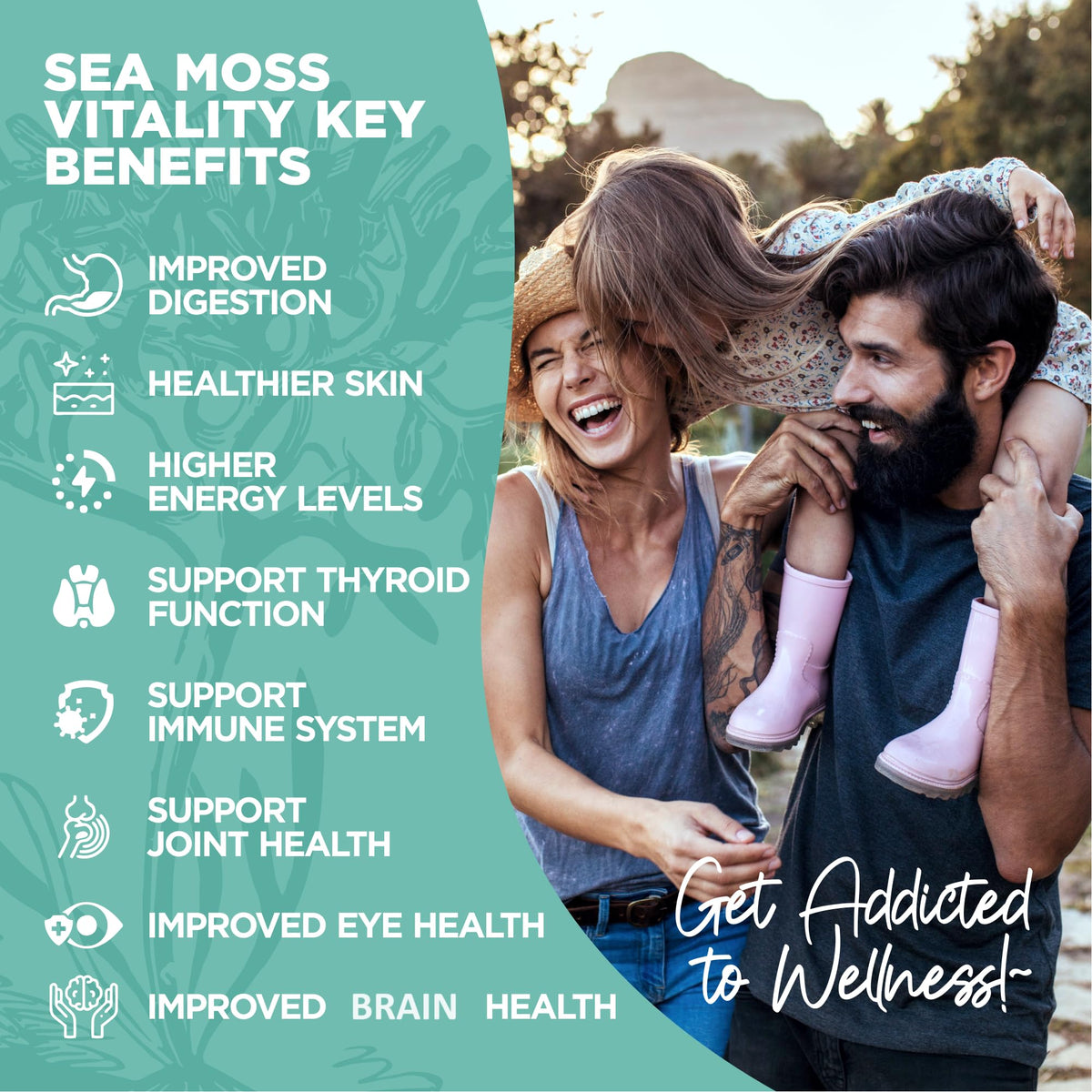 HerbaMe Organic Irish Sea Moss with Bladderwrack, Burdock Root & Black Pepper Extract, 150 Capsules, Thyroid Support, Natural Iodine Source, Promotes Immune System, Cell Food, Alkaline Supplement HerbaMe buy supplements Au