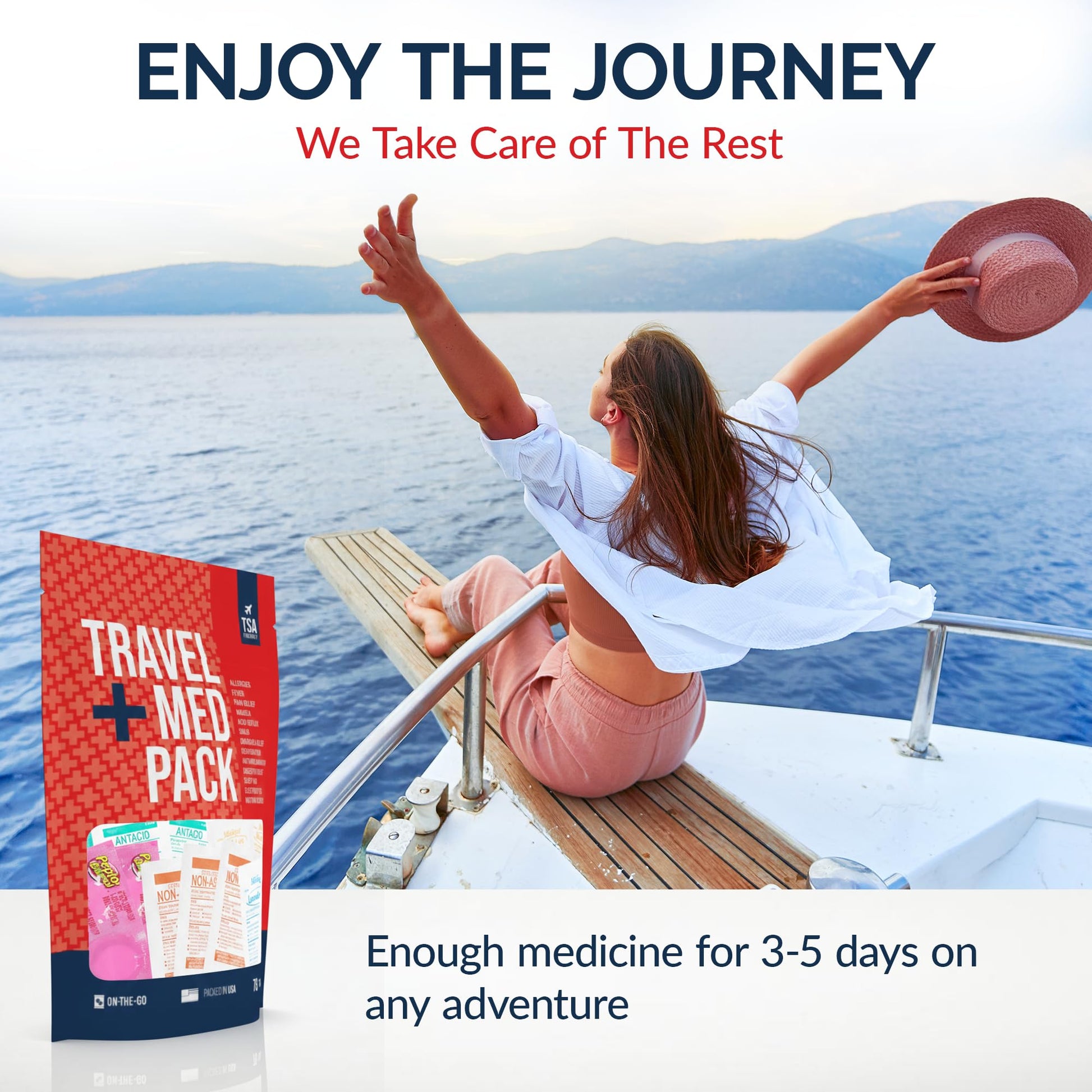 Travel Medicine Kit - 78-Piece TSA-Friendly Med Pack for Flights, Cruises & International Travel | Individually Wrapped Medication Essentials for Any Occasion Real Vitamins buy supplements Au