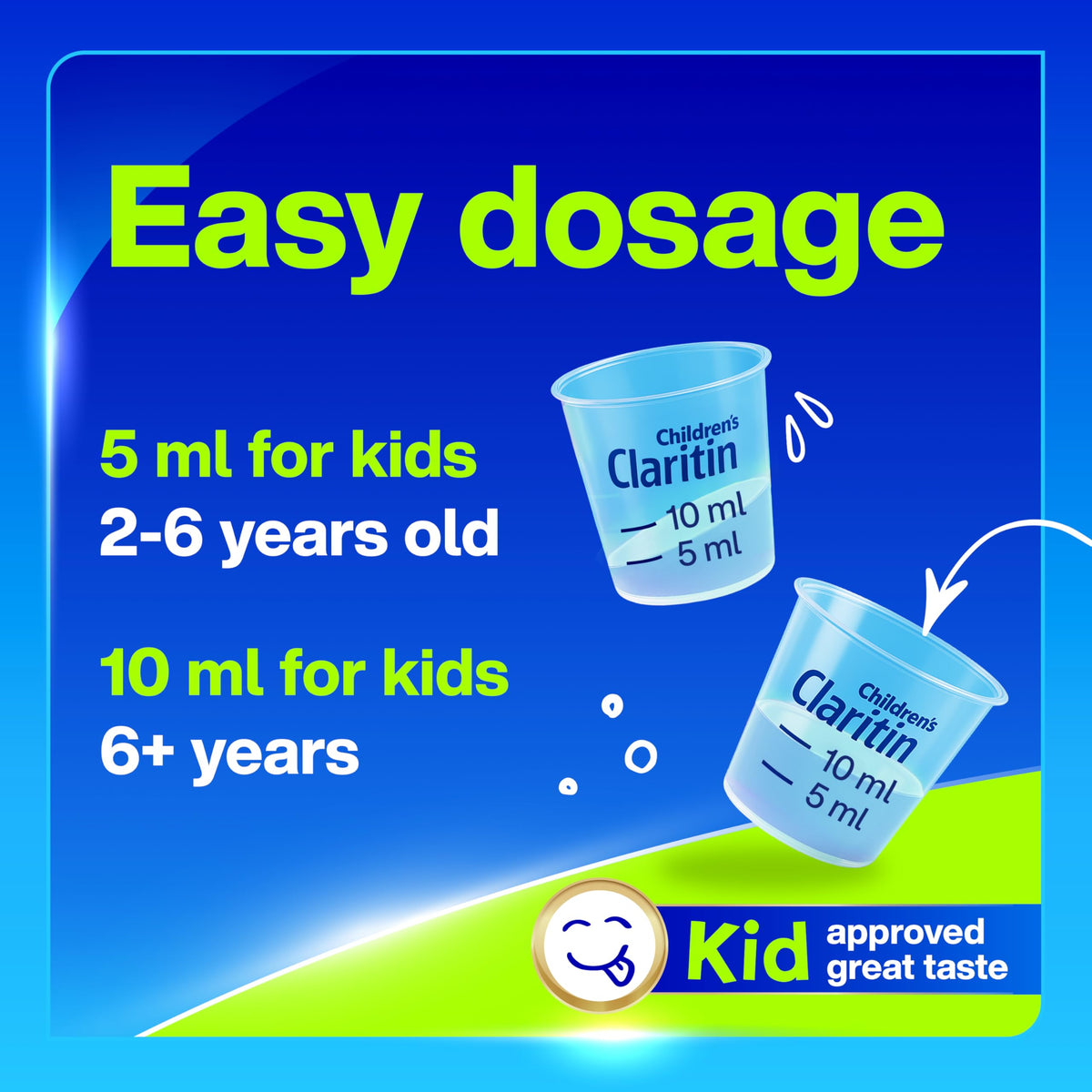 Claritin Children's Allergy Medicine, 24-Hour Non-Drowsy Loratadine 5mg, Antihistamine Liquid for Kids Aged 2 Years and Older, Grape Flavored, Dye-free, 8 fl oz. Claritin buy supplements Au