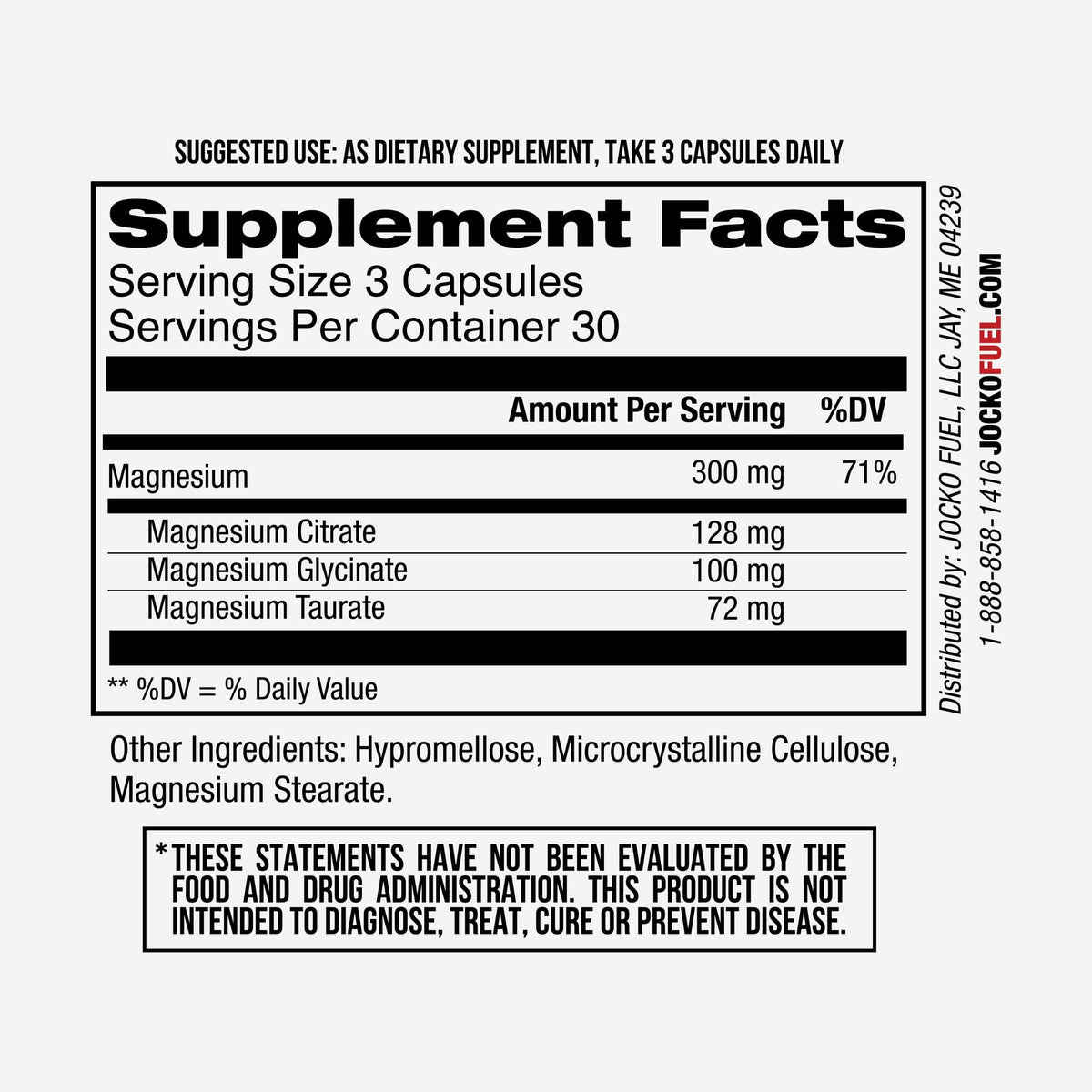 Jocko Fuel Magnesium Complex Supplement - Magnesium Glycinate, Citrate, & Taurate Capsules Dietary Supplement for Muscle Recovery & Relaxation, Heart, Nerve, Bone Support, & Sleep 30-Day Supply Jocko Fuel buy supplements Au