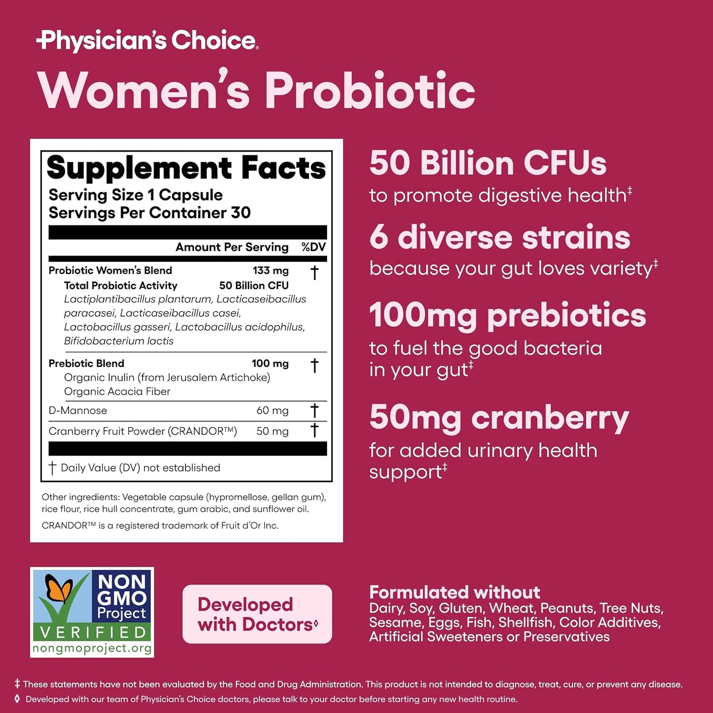 Physician's CHOICE Feminine Power Duo Bundle - Vaginal Probiotic + Womens Probiotic