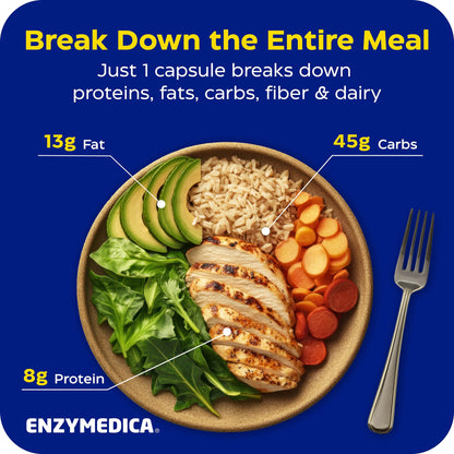 Enzymedica Digest Complete - Helps Gas & Bloating - 90 Caps