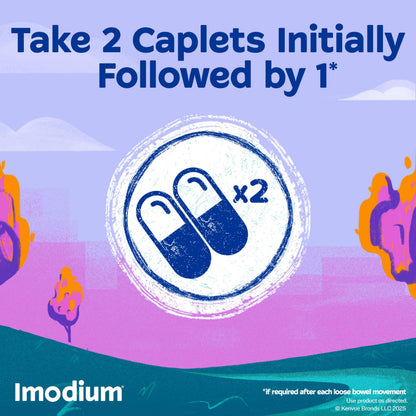 Imodium Multi-Symptom Relief Caplets, Loperamide Hydrochloride & Simethicone Anti-Diarrheal Medicine for the Relief of Diarrhea, Gas, Bloating, Cramps & Pressure, 18 ct Imodium buy supplements Au