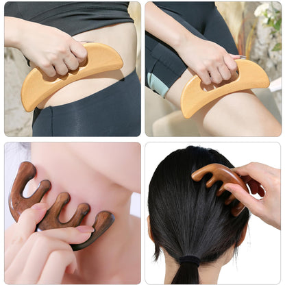 Xokocli 7-in-1 Wood Therapy Massage Tools Lymphatic Drainage Massager for Muscle Pain Relief | Maderoterapia Kit Body Sculpting Tools for Anti-Cellulite, Body Shaping Xokocli buy supplements Au