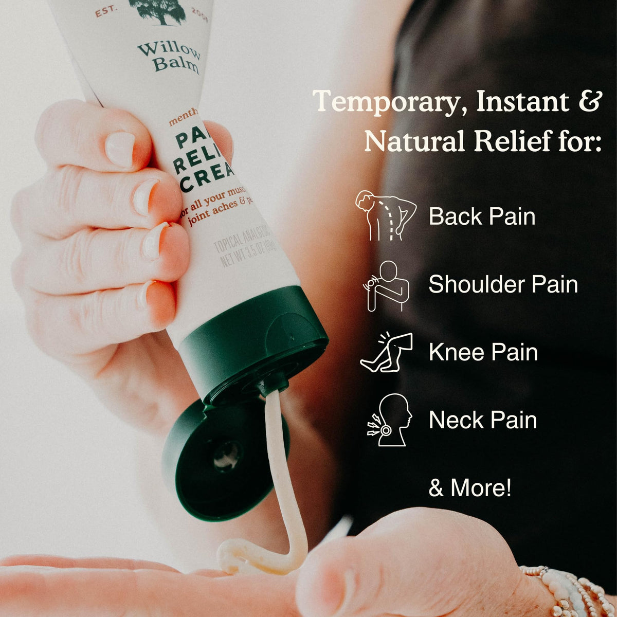 Nature's Willow Willow Balm Natural Pain Relief Cream for Muscles & Joints | Fast-Acting with Willow Bark & Menthol | Free from Artificial Fragrances & Dyes | 6-Pack | 3.5 fl oz Nature's WillowBuy Supplements Australia