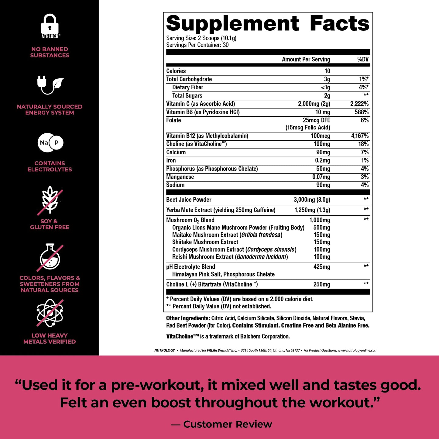 Nutrology Greens & Fruits Powder-Naturally Sourced Superfood, Chocolate (30 Servings) Beet Natural O2, Pre Workout Powder, Passion Fruit Flavor (30 Servings) Nutrology buy supplements Au