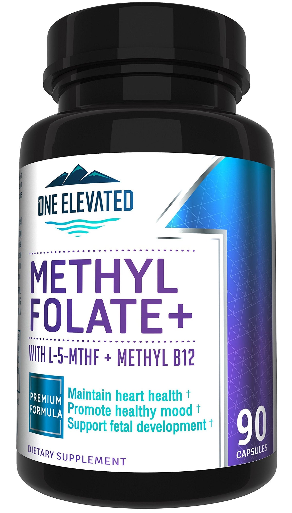 Double Strength & Most Bioactive Methyl Folate! Uniquely Formulated with Highest Pharmaceutical Grade Methylcobalamin (B12), Niacin, B1, B2 B6.