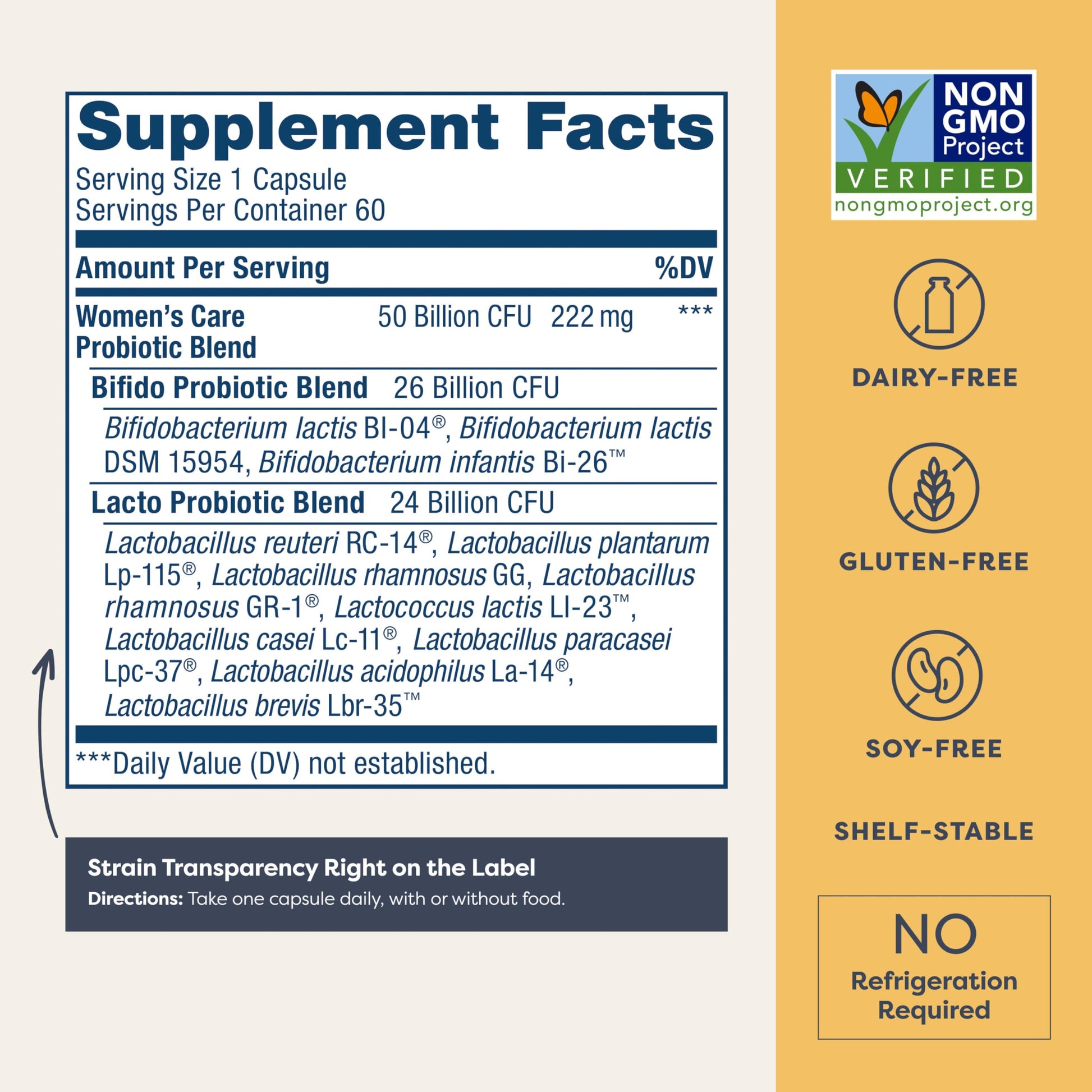 Renew Life Women's Probiotic Capsules, 50 Billion CFU Guaranteed, Supports pH Balance, Vaginal, Urinary, Digestive and Immune Health(2), L. Rhamnosus GG, Dairy, Soy and Gluten-Free, 60 Count Renew Life buy supplements Au
