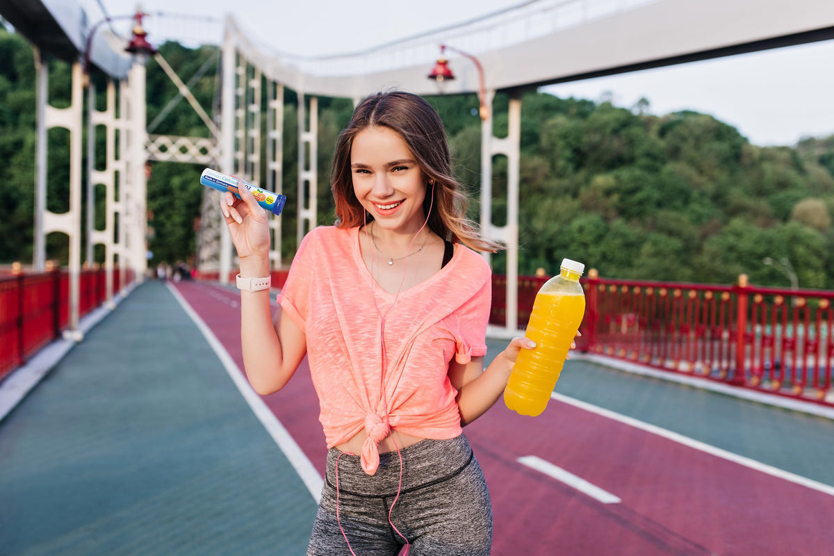 T&D German Elektrolyt Mix - 40 Fizzy Effervescent Tabelts - Orangeflavour - Sugarfree - Made in Germany T&D buy supplements Au