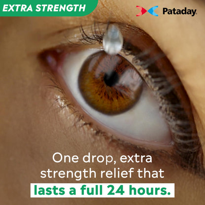 Pataday Once Daily Extra Strength Relief Allergy Eye Drops, 2.5 ml, Twin Pack, Antihistamine Eye Drops with Olopatadine 0.7% for Relief from Eye Allergy Itching, Works Up to 24 Hours Pataday buy supplements Au
