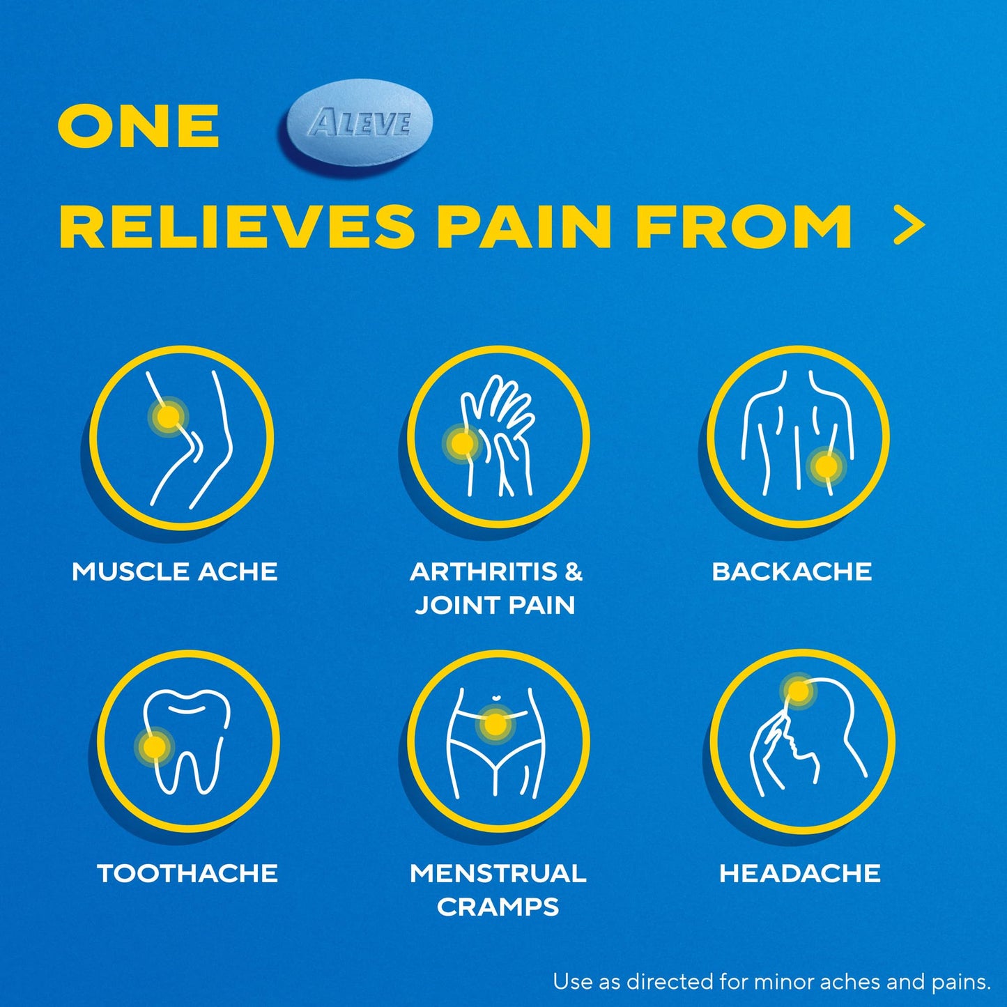 Aleve Pain Reliever & Fever Reducer Naproxen Sodium Caplets, Body and Arthritis Pain Reliever, Medicine for Adults and Children Ages 12 and Up, 60 Individual Pouches Aleve buy supplements Au