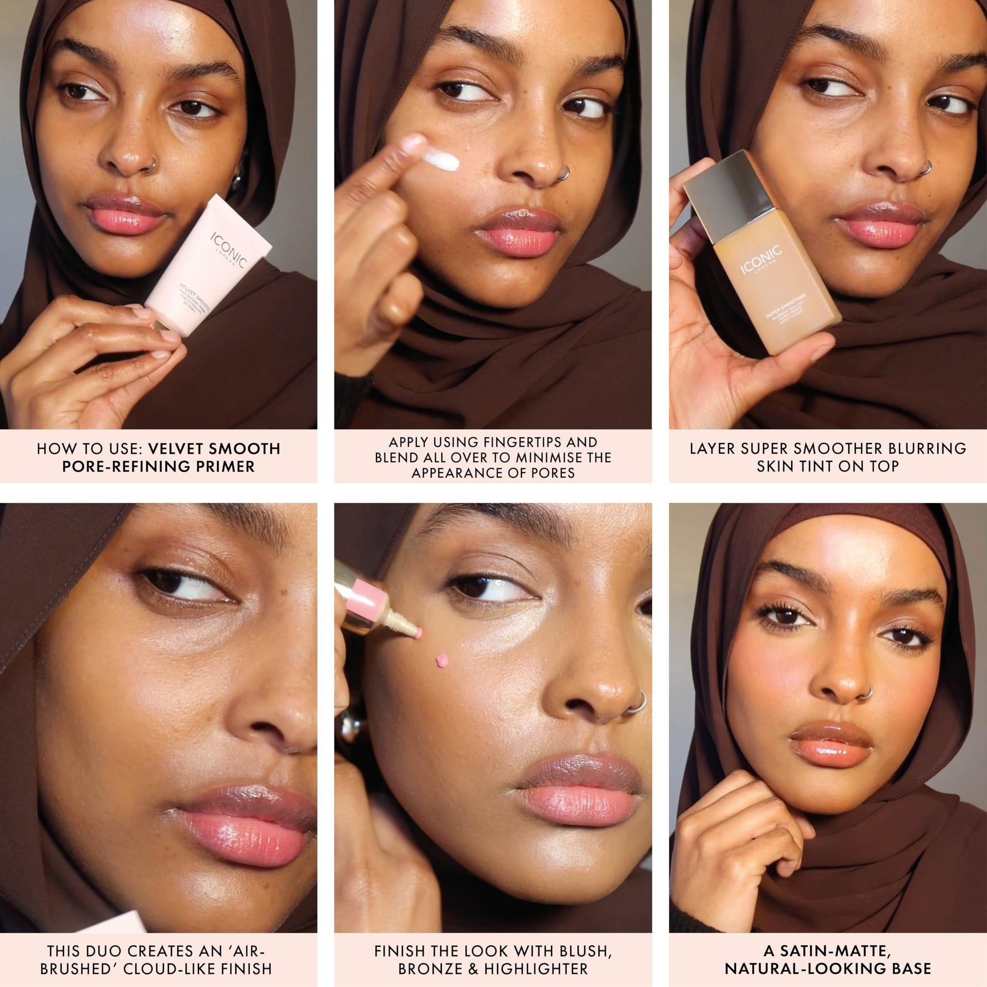 ICONIC LONDON Velvet Smooth Pore-Refining Primer | Whipped, Balmy Primer, Diffuses Pores, Cruelty-Free, Vegan Makeup, 1.01 Fl oz ICONIC LONDON buy supplements Au
