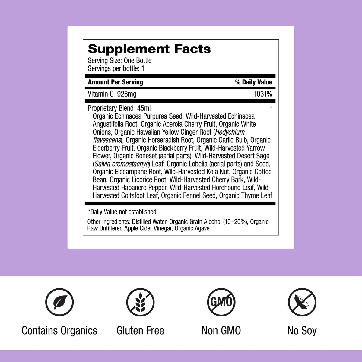 Dr. Schulze's Herbal Shot | Organic Extract | Gluten-Free & Non-GMO for Immune System Support | Total 9 Fl. Oz. | 6 Servings Dr. Schulze'sBuy Supplements Australia
