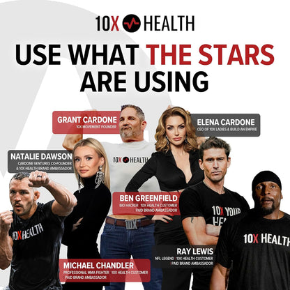 10X Health Zinc 30mg - 60 Capsules | Zinc Supplements: DNA & Protein Synthesis, Immune Support, Highly Absorbable, 60ct