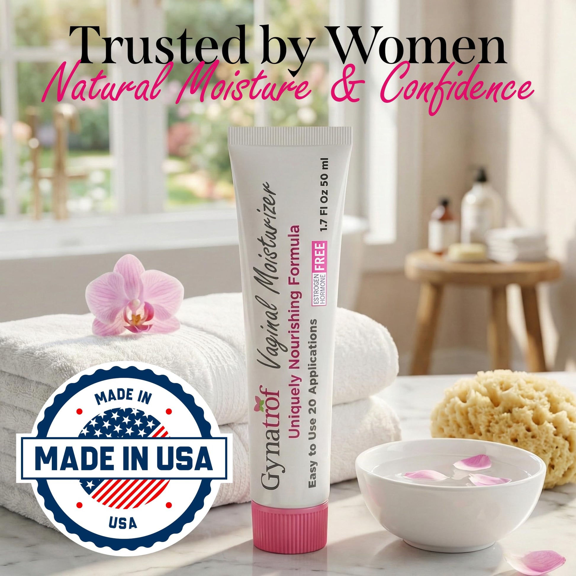 Gynatrof Vaginal Moisturizer, Long-Lasting for Vaginal Dryness & Irritation, Hormone-Free Hyaluronic Acid & Vitamin E Feminine Care, Daily Hydration For Intimate Feminine Care, 1.7 fl oz Gynatrof buy supplements Au