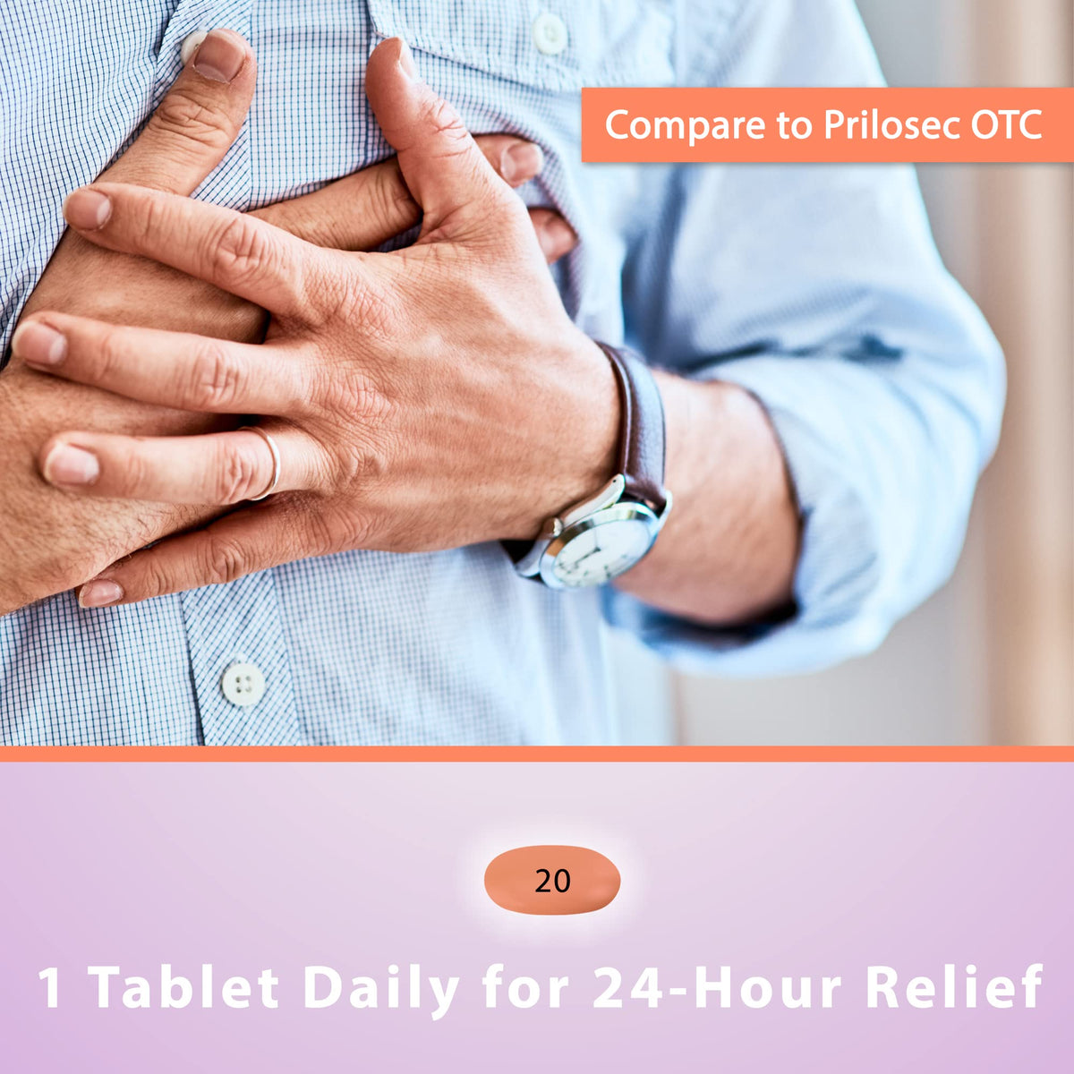 Curist Omeprazole 20mg Tablets - 42 Count Delayed-Release Tablets - Acid Reflux Medicine for Heartburn Relief Curist buy supplements Au