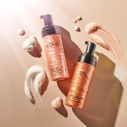 ICONIC LONDON Prep Set Tan Mousse | Long Lasting, Sun Kissed Skin, Bronze Glow, Cruelty-Free, Vegan Makeup, Original ICONIC LONDON buy supplements Au