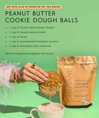 Truvani Organic Plant Based Protein Powder | Vanilla | 1 Serving | Vegan | 20g Pea Protein | Keto | Gluten & Dairy Free | Low Carb | No Added Sugar