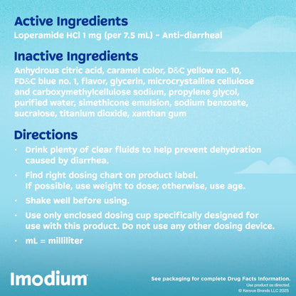 Imodium A-D Liquid Anti-Diarrheal Medicine with Loperamide HCl to Help Control Symptoms of Diarrhea Due to Acute, Traveler's Diarrhea, Mint Flavor, 8 fl. oz Imodium buy supplements Au