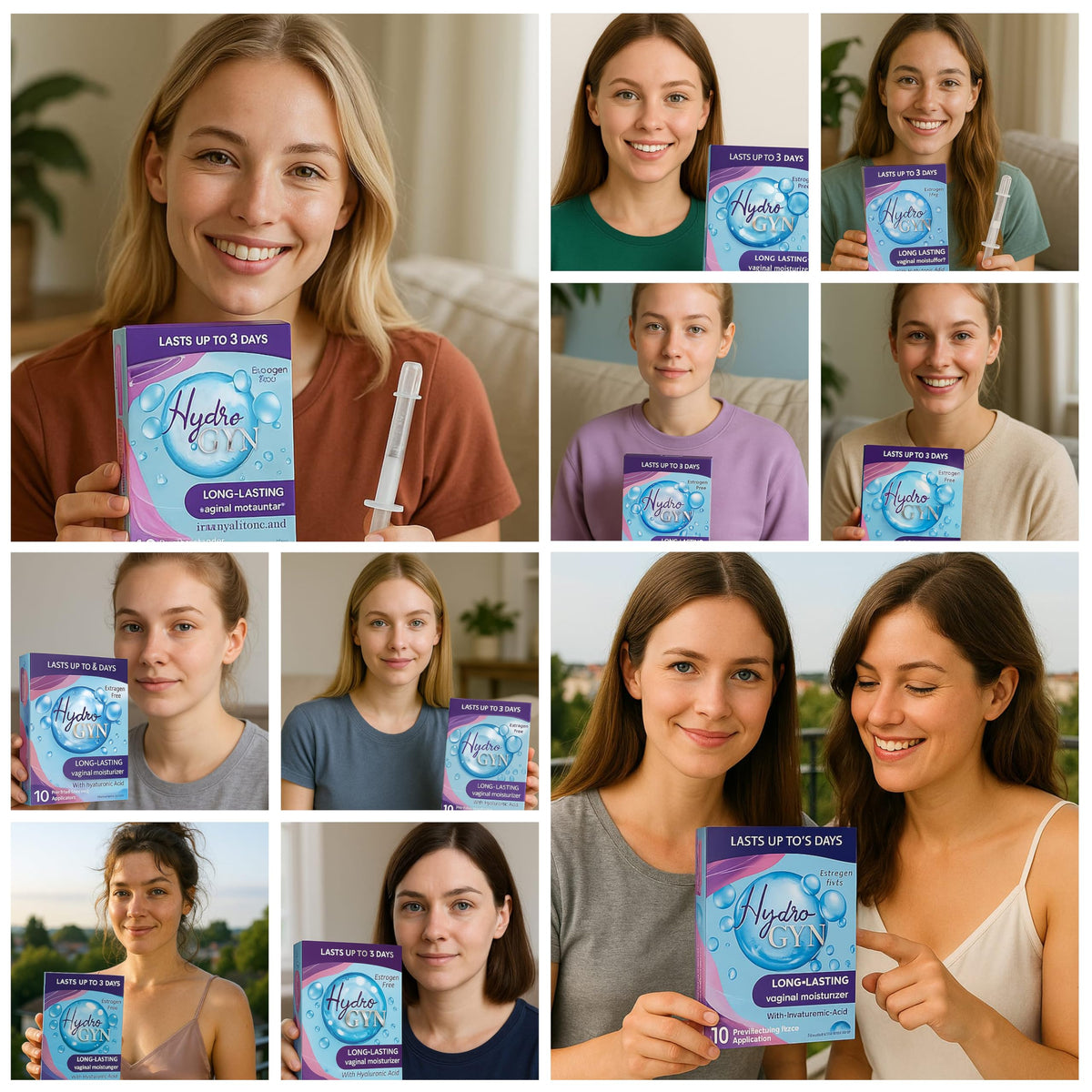 Hydro GYN Vaginal Moisturizer | Long Lasting for Vaginal Dryness & Irritation | Hyaluronic Acid & Vitamin E | Feminine Care Hormone Free | Pre and Post Menopausal I 10 Pre Filled Applicators Terramed Just Think Comfort buy supplements Au