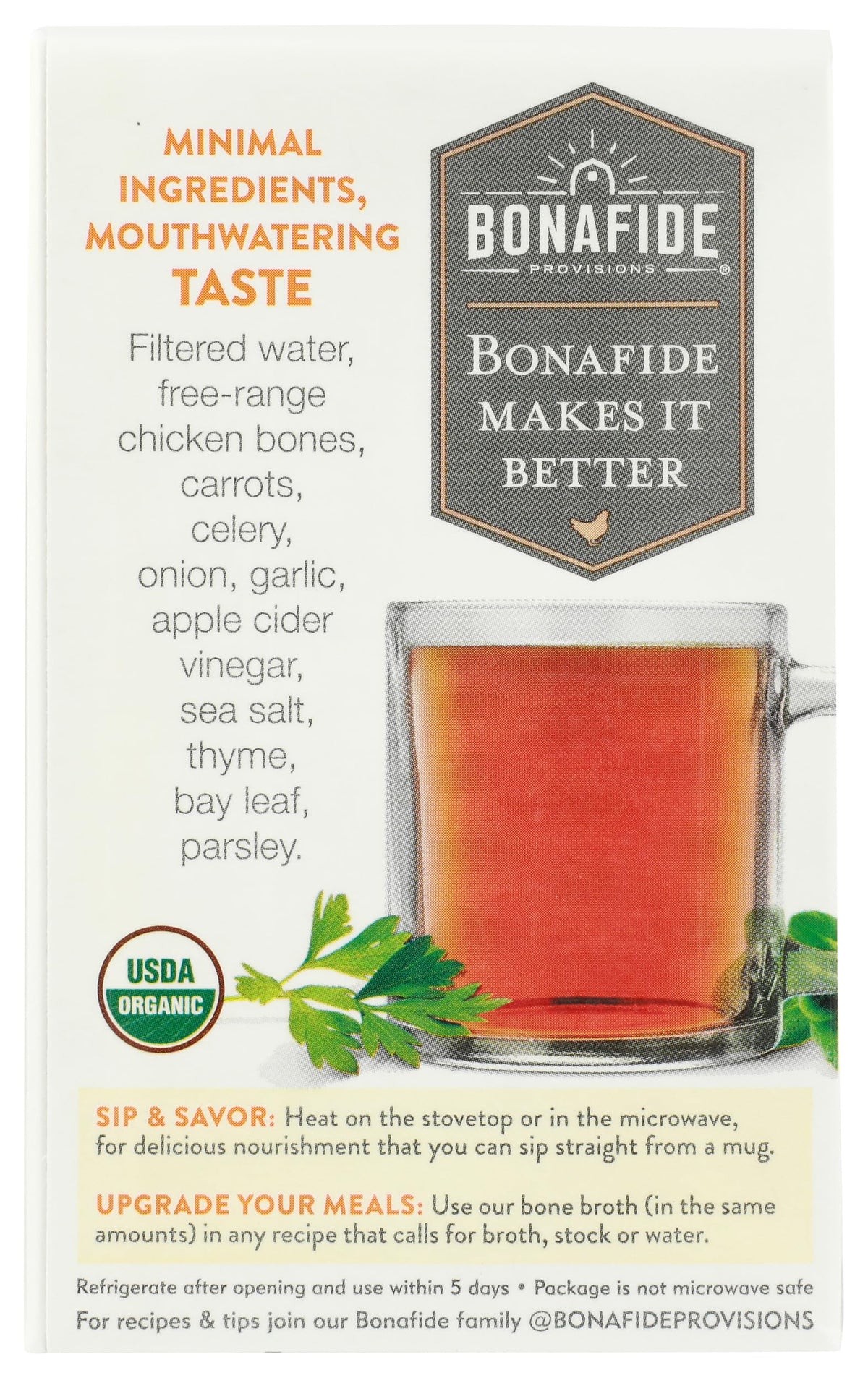 Bonafide Broth Bone Chicken Dry, 16.9 oz Bonafide Provisions buy supplements Au