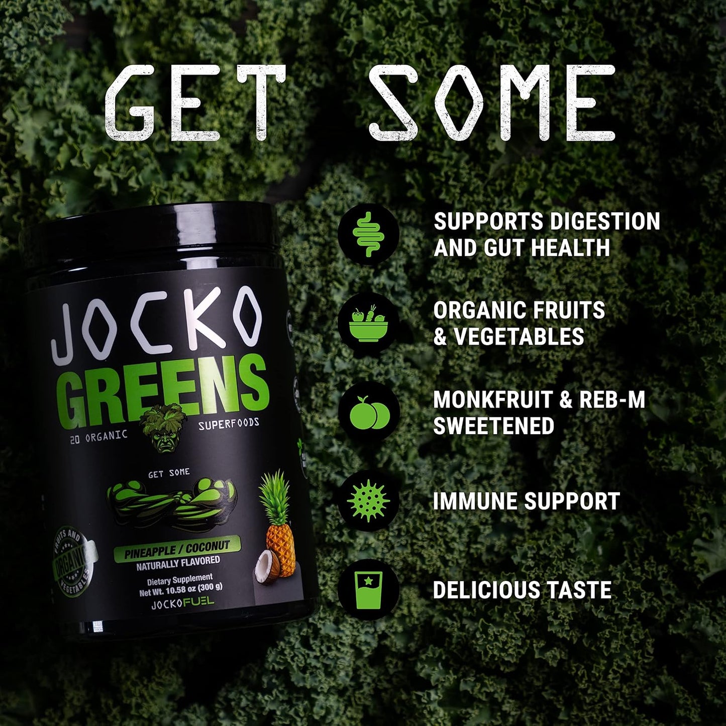 Jocko Fuel Greens & Creatine Bundle - Greens & Superfood Powder + Creatine Powder