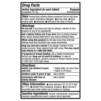 HealthA2Z® Allergy Relief, Loratadine 10mg, 24-Hour Antihistamine, Dye Free, Indoor & Outdoor Allergy Relief, 300 Tablets HealthA2Z buy supplements Au
