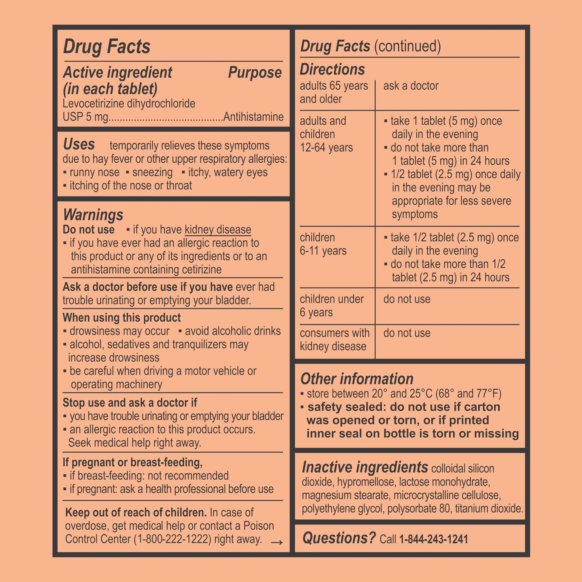 Curist - Generic Xyzal Levocetirizine 5 mg - (90 Tablets) - Allergy Pills, 24 Hour Allergy Relief - Allergy Medicine Curist buy supplements Au