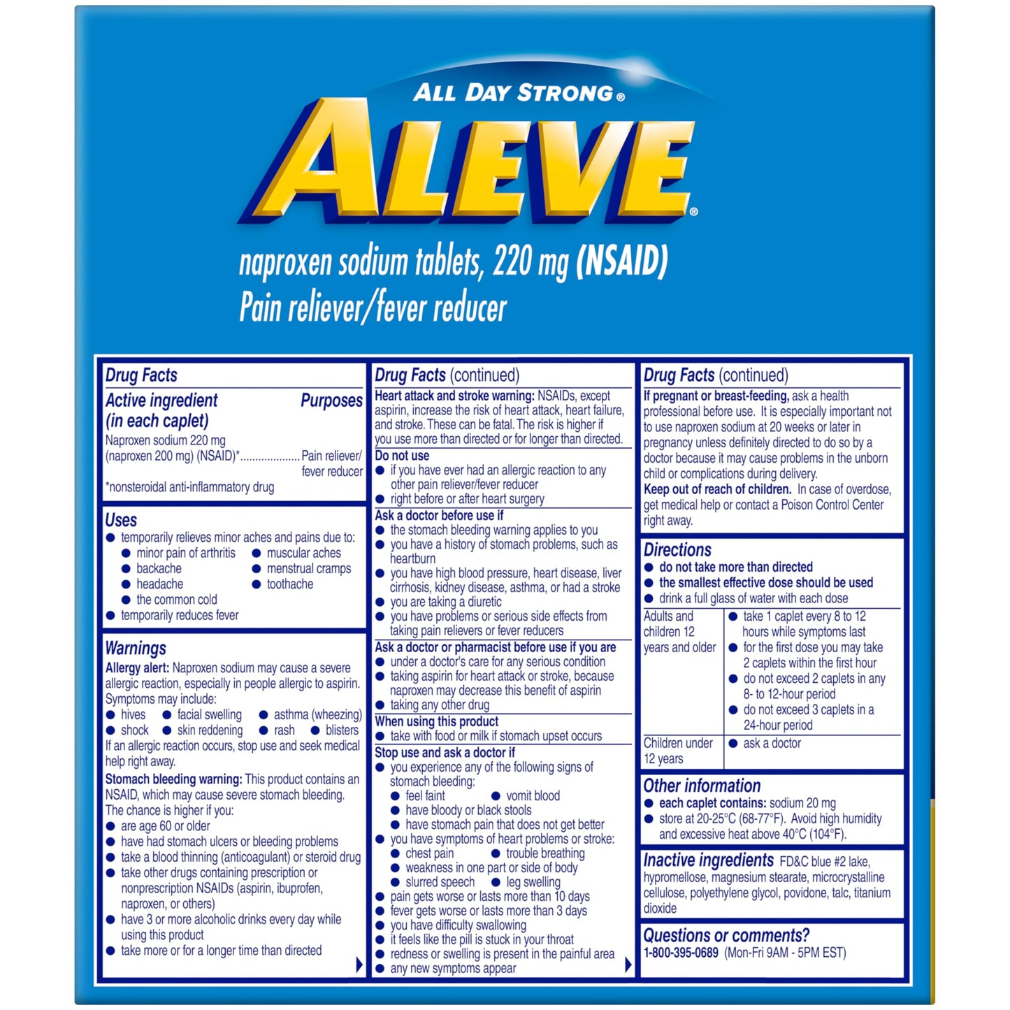 Aleve Pain Reliever & Fever Reducer Naproxen Sodium Caplets, Body and Arthritis Pain Reliever, Medicine for Adults and Children Ages 12 and Up, 60 Individual Pouches Aleve buy supplements Au