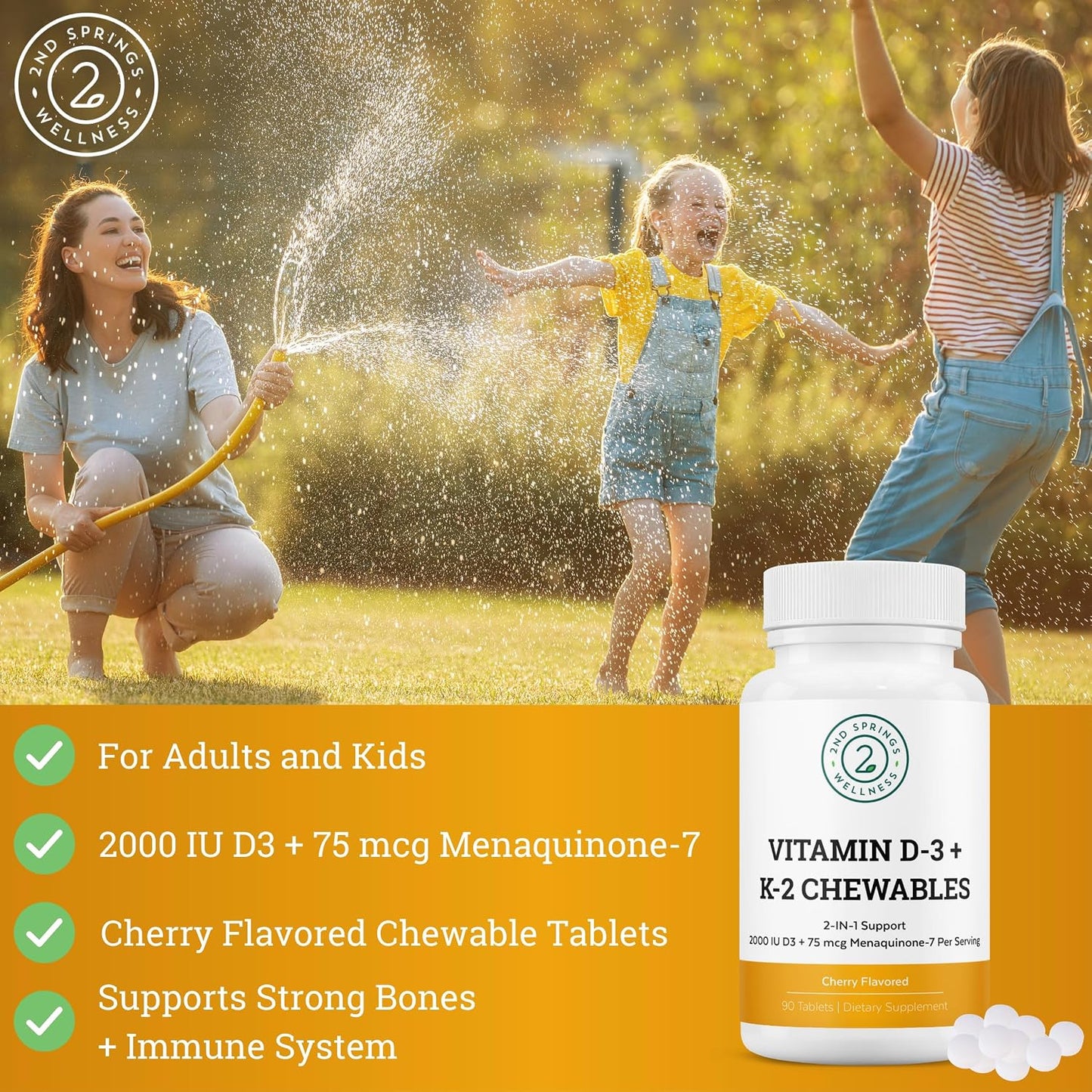 Adaptogen Complex & Vitamin D3+K2 Chewables Bundle