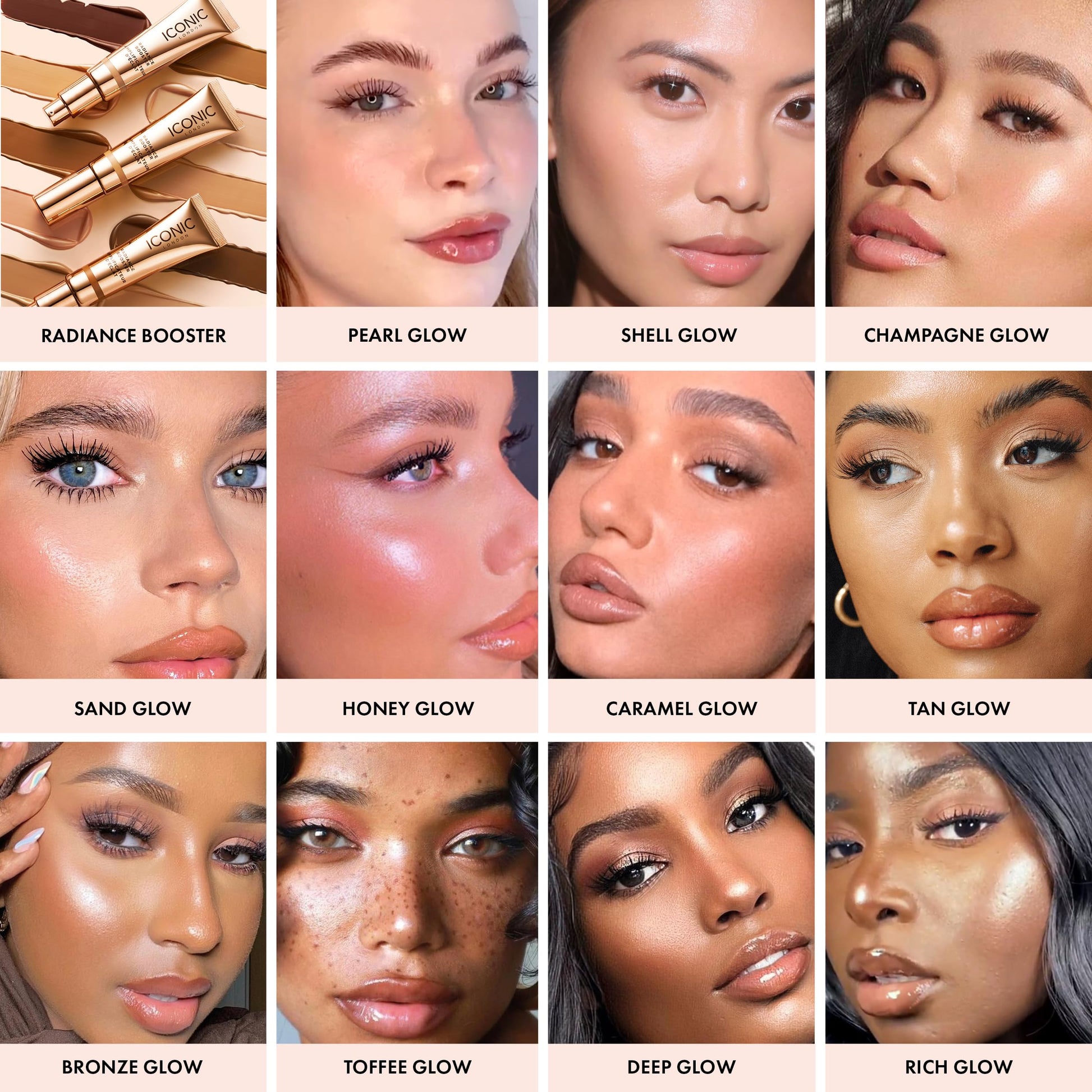 ICONIC LONDON Radiance Booster | Liquid Radiance Lightweight Skin Tint for a Glowy Makeup Look, Cruelty Free, Vegan Makeup (Champagne Glow) 30 mL/ 1.01 Fl Oz ICONIC LONDON buy supplements Au