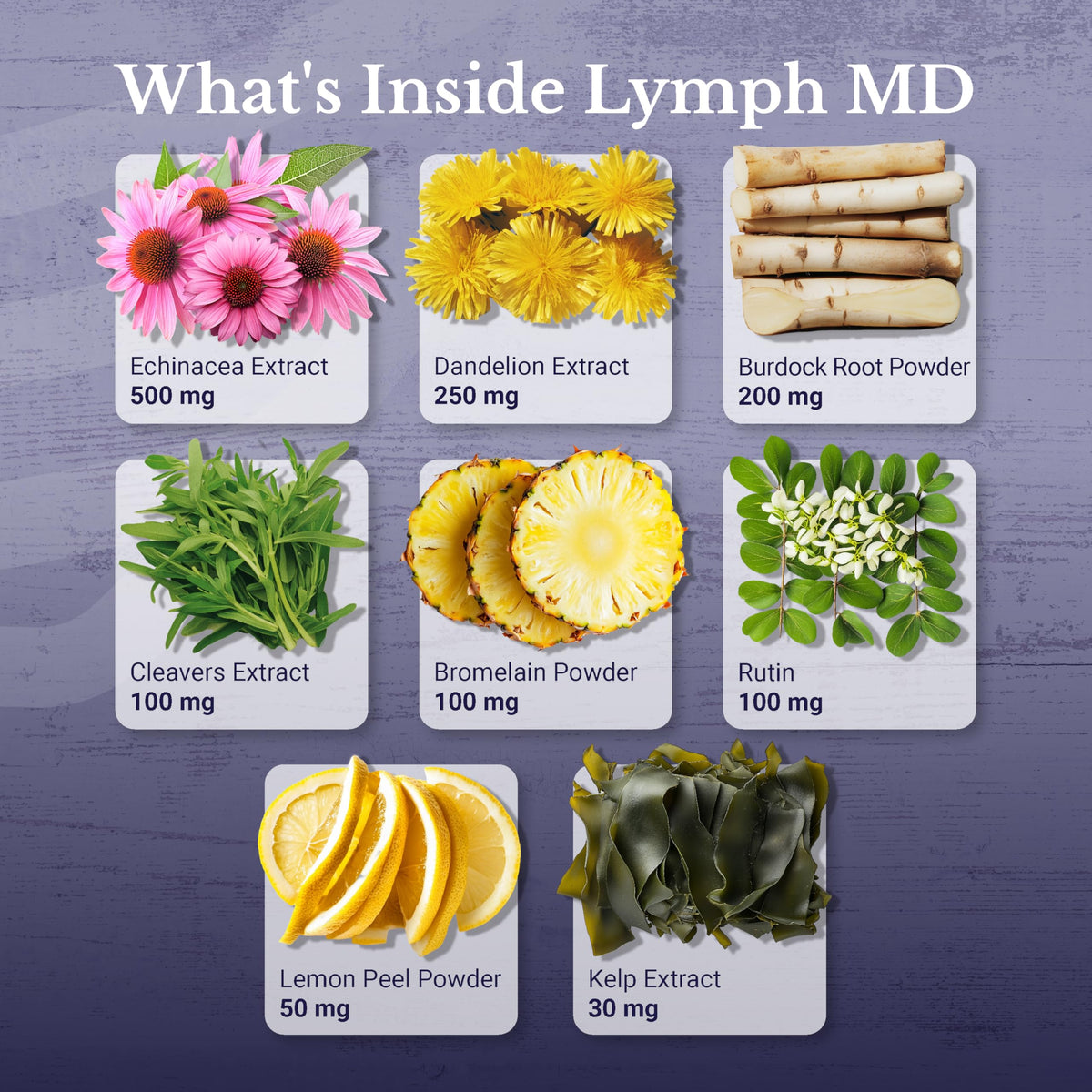 NATION HEALTH MD Lymph MD - Lymphatic Drainage Supplement - with Bromelain, Echinacea, Burdock Root, Dandelion, Rutin, Kelp & More - Lymph System Support for Women & Men - 60 Capsules NATION HEALTH MD buy supplements Au