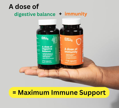 A dose of Digestive Balance-Gut Health Supplement-USDA-Kombucha, 7 Probiotic Strains and Prebiotics for Microbiome-Digestive Enzymes for Digestion - PrimeBioHealth - canada supplements