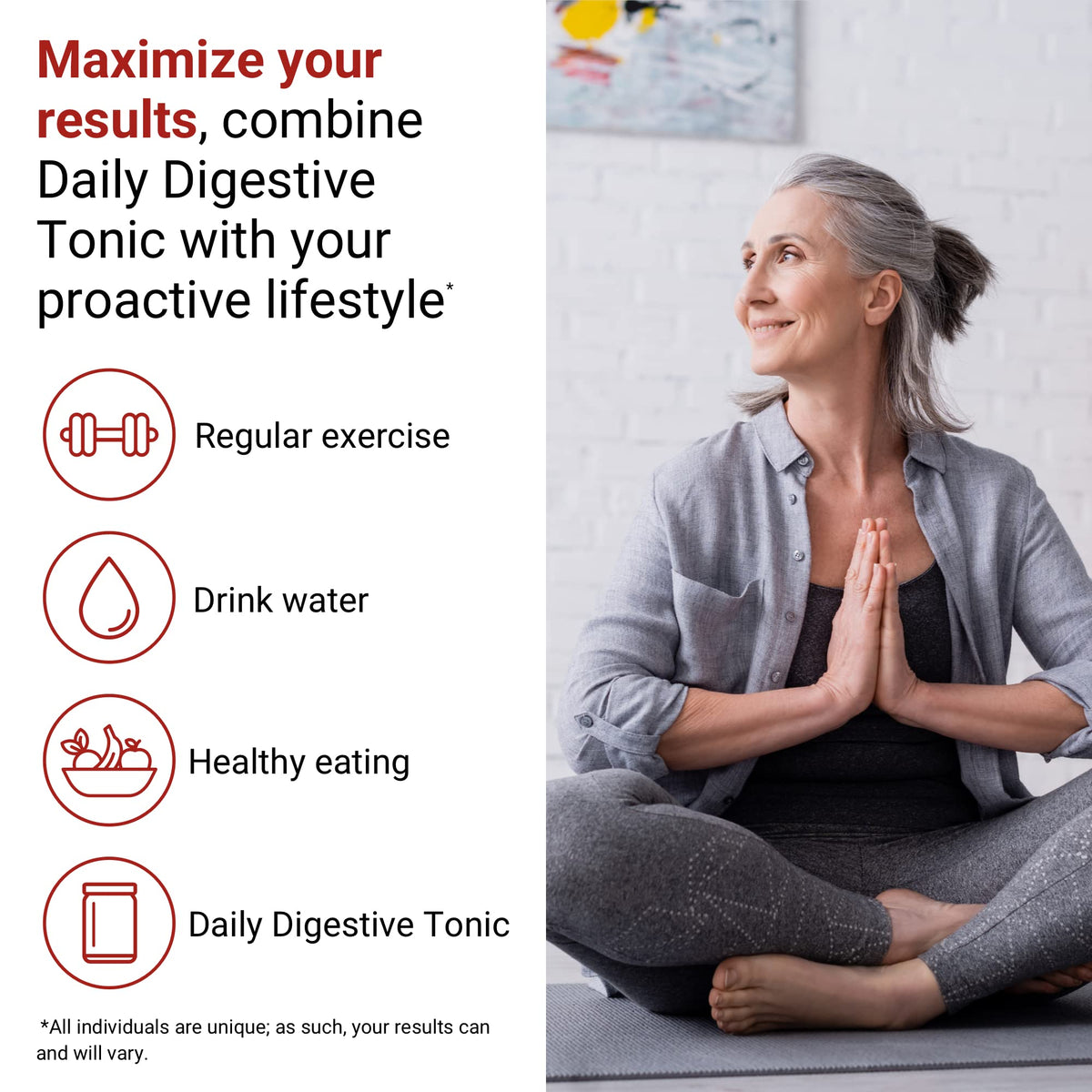 ACTIVATEDYOU Daily Digestive Tonic Kombucha - Support Healthy Digestion & Youthful, Long-Lasting Energy- Prebiotic Fiber, Probiotics, Postbiotics, Vitamin C, Berry Lemonade Flavor (30 Servings) - PrimeBioHealth - canada supplements