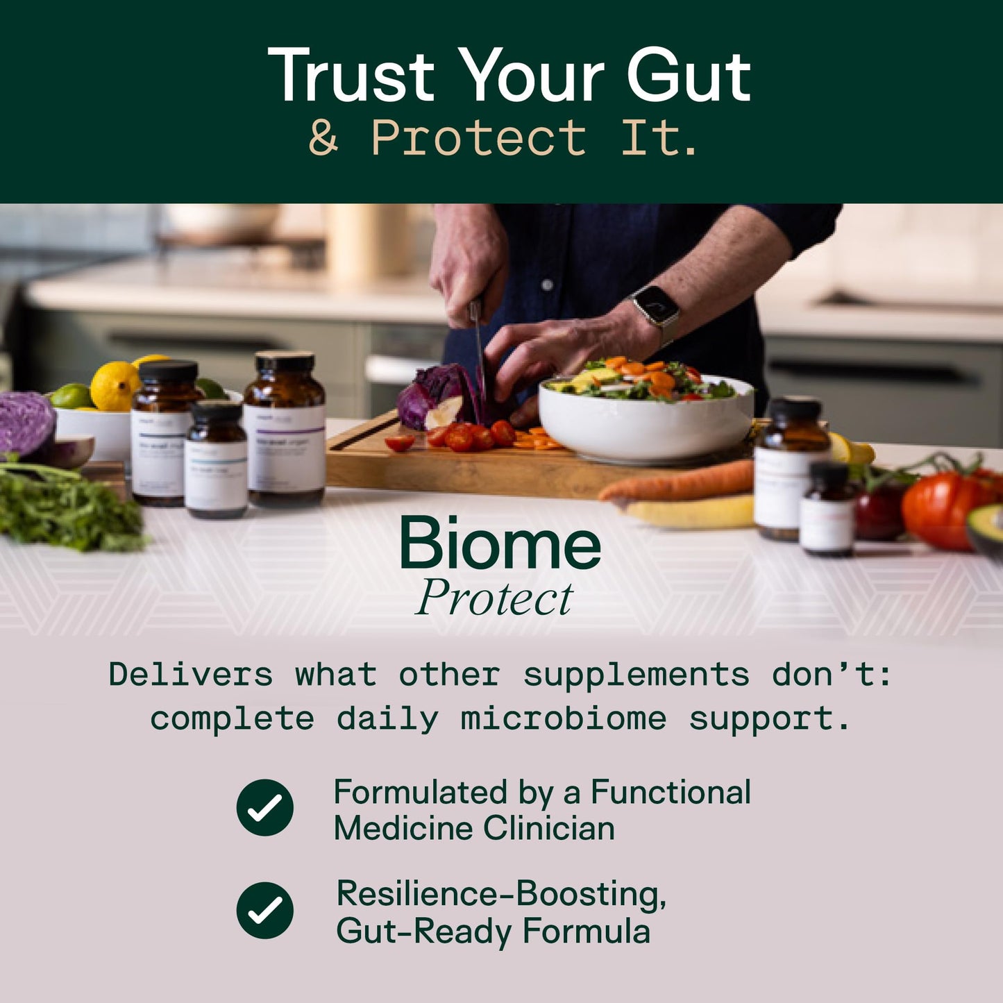 Adapt Naturals 4-in-1 Biome Protect Prebiotics, Probiotics Supplement Postbiotics & Polyphenols for Microbiome, Gut Health & Defense - PrimeBioHealth - canada supplements