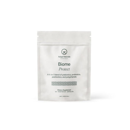 Adapt Naturals 4-in-1 Biome Protect Prebiotics, Probiotics Supplement Postbiotics & Polyphenols for Microbiome, Gut Health & Defense for Women & Men, 30 Day Supply - PrimeBioHealth - canada supplements
